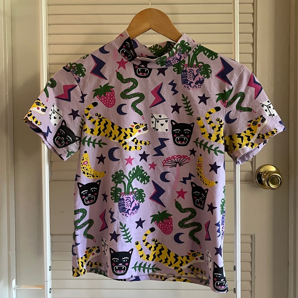 NooWorks Mock Neck Top in Hastings (M)
